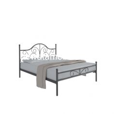 Steel Bed Frame Size 120 - Orbitrend FLORENCE-120 / Black
